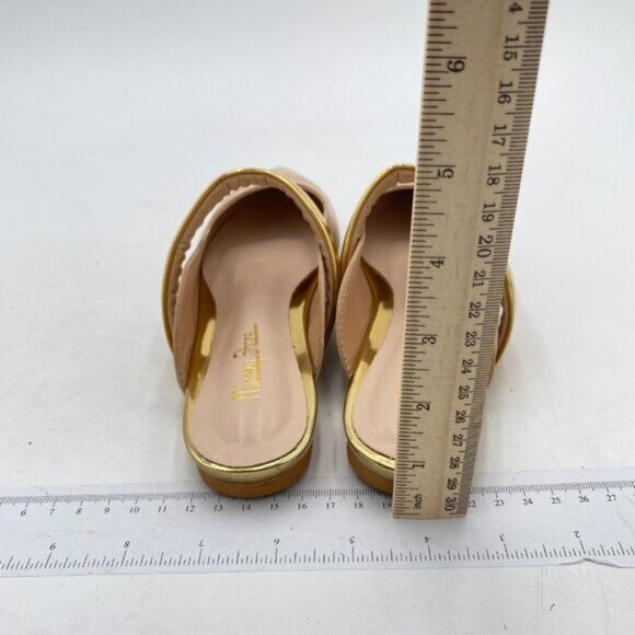 Women Comfortable Closed Pointed Toe Flat Mule Strappy Slip On Sandal Backless - Picture 5 of 8